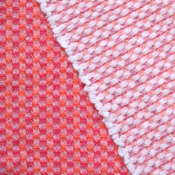 Rib Scarf - Pink & Orange